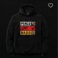 Peace Love Bass Hoodies