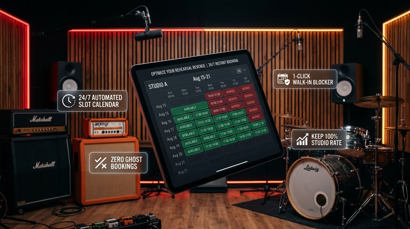 Bandadda Jamroom Booking Service Command Center and 24/7 Slot Calendar