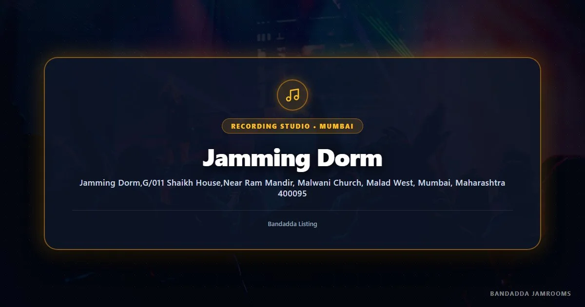 Jamming Dorm