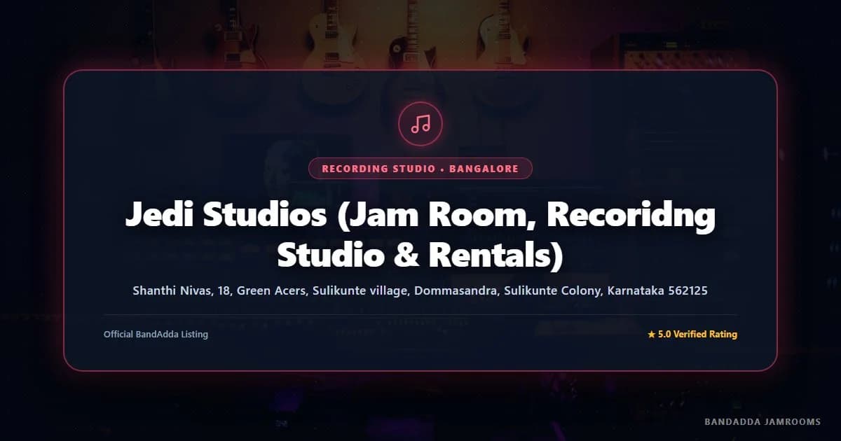 Jedi Studios (Jam Room, Recoridng Studio & Rentals)
