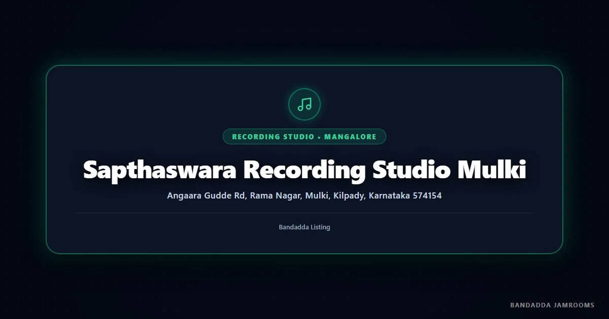 Sapthaswara Recording Studio Mulki