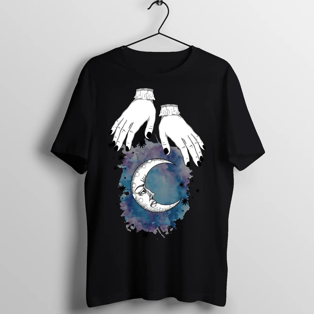 Ethereal Touching Dreams Surreal Tattoo Graphic T-Shirt - Front Mockup