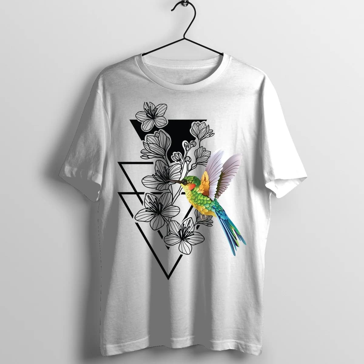 Traditional Freedom Birds Tattoo Graphic T-Shirt - Front Mockup