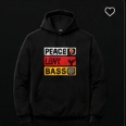 Peace Love Bass Hoodies